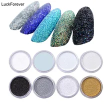 2 шт градиентный блеск для ногтей Порошковая голографическая массивная Пыль для ногтей сахарный бархатный пигмент с блестками для нейл-арта, УФ-смолы, ремесла