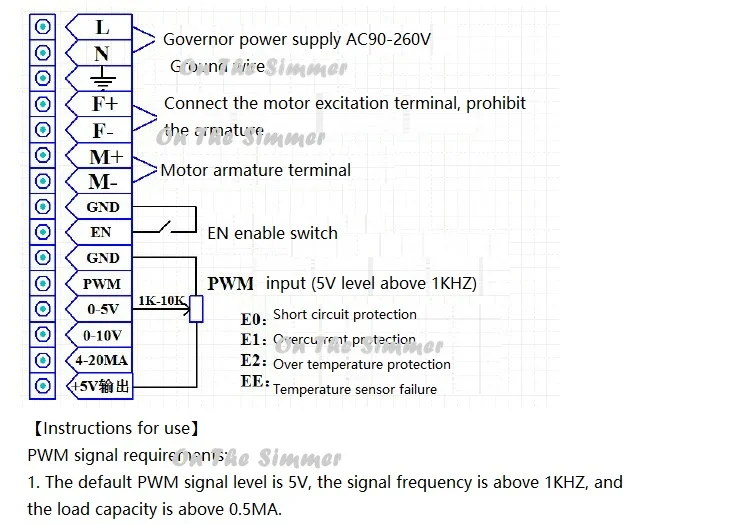 HQ-SXPWM-A высокой мощности длительность импульса: 110 V, 220 V регулятор двигателя пост. тока, дисплей цифрового вольтметра и ток