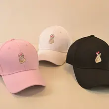 Модная Летняя женская розовая бейсбольная кепка с вышитым пальцем женская спортивная Белая Кепка Snapback Черная кепка