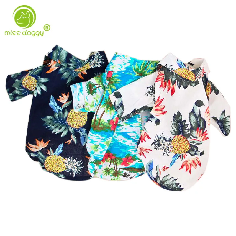 

Hot Hawaii Style Summer Cool Pet Dog Shirt Coat Clothes Two Legs Comfortable Puppy Dog Cat Vest Shirt Jackets for Chihuahuas 20E