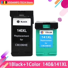 Qsyrainbow 1 шт CL Замена для hp 140XL 141XL чернильный картридж для hp 140 141 hp 140 для Photosmart C4583 C4283 C4483 C5283