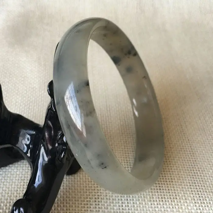 

63mm Chinese Certified Grade A Natural Green Xiu Jade Gems Bracelet Bangle 6115 28% 10.13