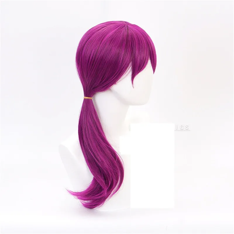 Игровой персонаж KDA K/DA Новые парики для косплея Эвелинн KDA термостойкие синтетические волосы Perucas Косплей Фиолетовый хвост парик