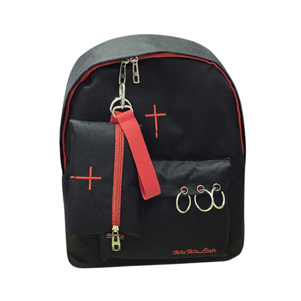 HIINST Backpack Male Embroidery Backpacks for Girls Teenagers women