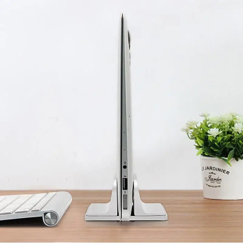 Portable Laptop Holder Base Vertical Adjustable Notebook PC Stand Support