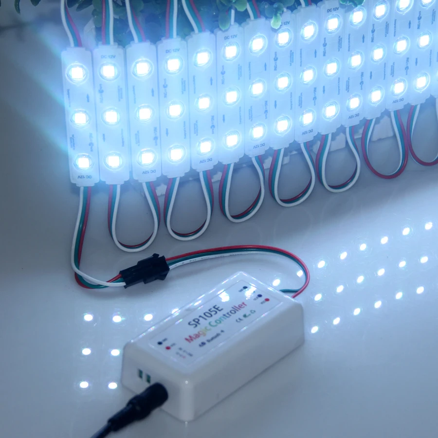 20 шт./лот 3 светодиодный s 5050 SMD RGB светодиодный пиксельный модуль водонепроницаемый 2811 IC DC12V рекламный светильник, светодиодный подсветка для буквы канала