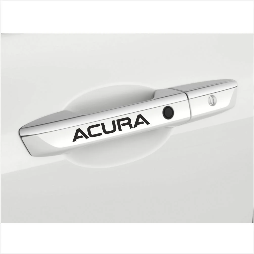 

For 8Pcs/Set ACURA LOGO DOOR HANDLE DECAL STICKER EMBLEM M1 5" x 3/4" - 12.8 x 1.9 cm Car Styling