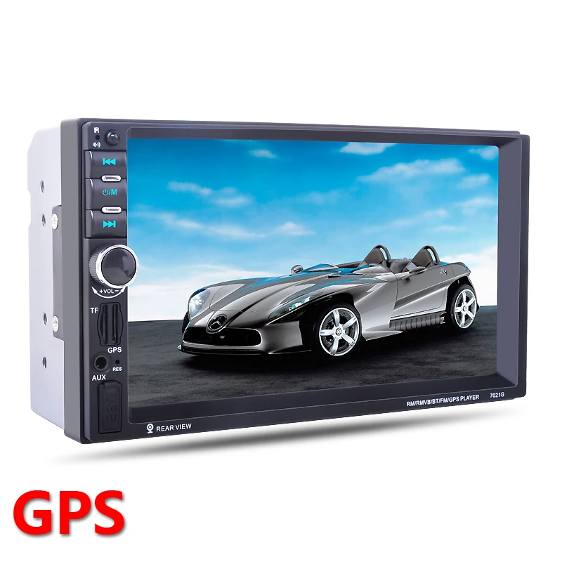  2 Din Car GPS navigation Player Bluetooth Stereo Radio FM MP3 Audio Video USB Auto Electronics autoradio Steering-Wheel Control 