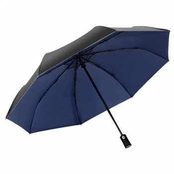 

Blue Large Floding Automatic Creative Anti UV Sunny Umbrella Rain Women Umbrella Men Windproof Kids Rain Umbrellas Sunshade Z587
