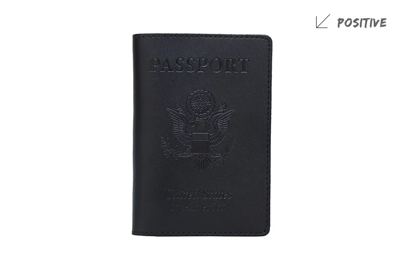 Однотонная Обложка для паспорта США, настоящая коровья кожа, водительские права, сумка для мужчин, t кредитный держатель для карт, кошелек, кошелек для мужчин и женщин