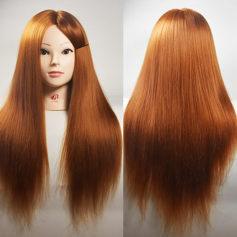 Free Shipping Beauty Salon Mannequin Head With 65cm Long Hair Wig Hair 