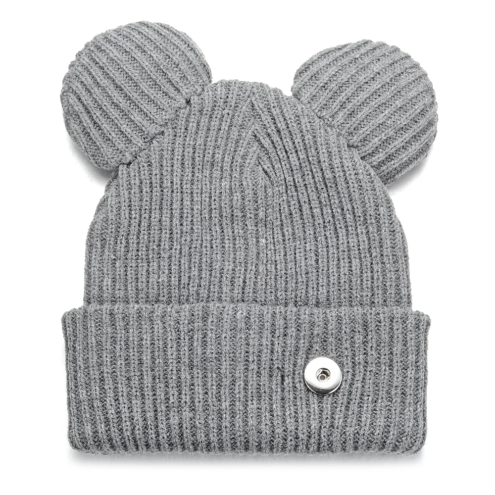 

3 Colors Winter Snap Jewelry knitted hat Fits 18mm GingerSnaps Jewelry NN-699