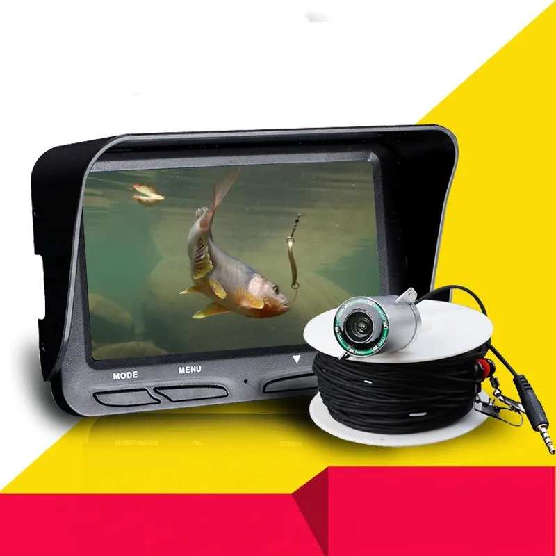 

Eyoyo Original 15M 1000TVL Fish Finder Underwater Ice Fishing Camera 4.3" LCD Monitor 8PCS LED Night Vision Camera For Fishing