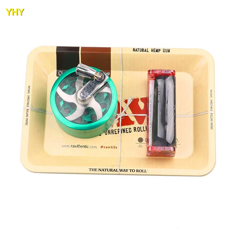 Raw Tray Rolling Tray Metal Cigarette Smoking Rolling Trays Tobacco Plate 01