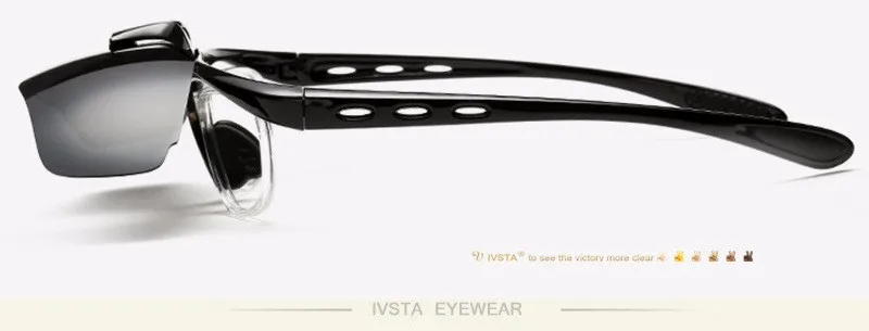 IVSTA флип солнцезащитные очки UV400 очки для мужчин TR силиконовая оптическая оправа для очков близорукость пользовательские линзы Geek очки GL821