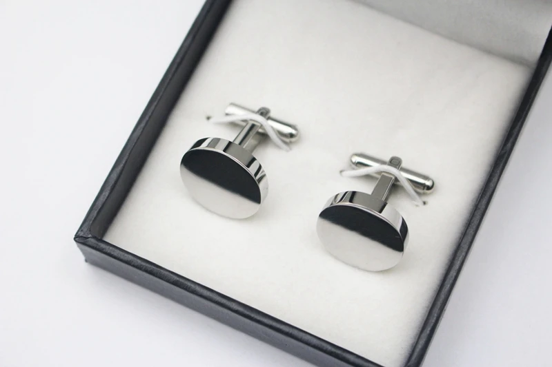 

2016 New Arrival Round Cloth Cufflinks For Business Shirt Mens Wedding Party 316L Stainless Steel Cuff Links Wholesales
