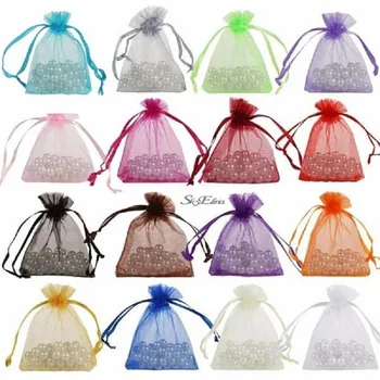 

30x40cm Jewelry Gift large Organza Bags 25ps Wedding Favors Candy Pouches Home Party Decoration Crafts Pack Festive Supplies 9z