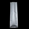 5.5*18cm Matte Clear Metallic Package Bags Heat Sealable Pouches Translucent Plastic Pure Aluminum Foil Open Top Bags 100Pcs 4