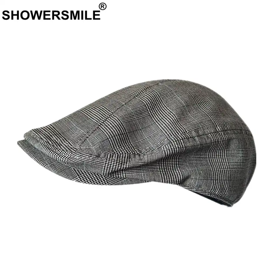 houndstooth driving cap