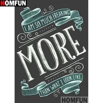 

HOMFUN Full Square/Round Drill 5D DIY Diamond Painting "Letter pattern" 3D Embroidery Cross Stitch 5D Home Decor A13583