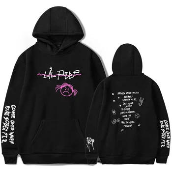 

New Hot Men Hoodie lil peep HELLBOY Print Sweatshirt Keep warm Women Hoodie Hip Hop Black Leisure lil peep Fan lovely Streetwear