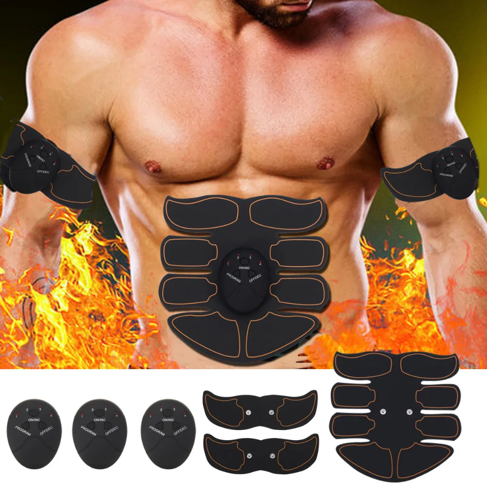 

EMS Abdominal Muscle Training Stimulator Device Wireless Gym Belt Professional Body Slimming Massager Home Fitness Lose weight