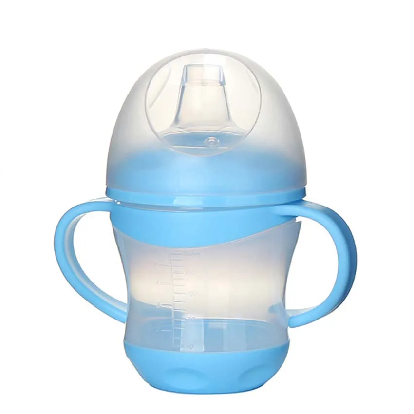 

160ML Colorful Children Learn To Drink Cups Bottle Straw Cup Food Grade PP And Silicone Double-insulated Kids Drink Bottle