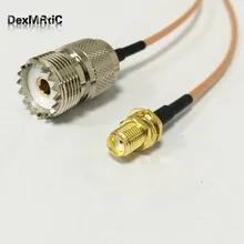 SMA гнездо переключатель UHF Женский SO239 разъем кабель RG316 по оптовой цене Быстрая 15 см " адаптер