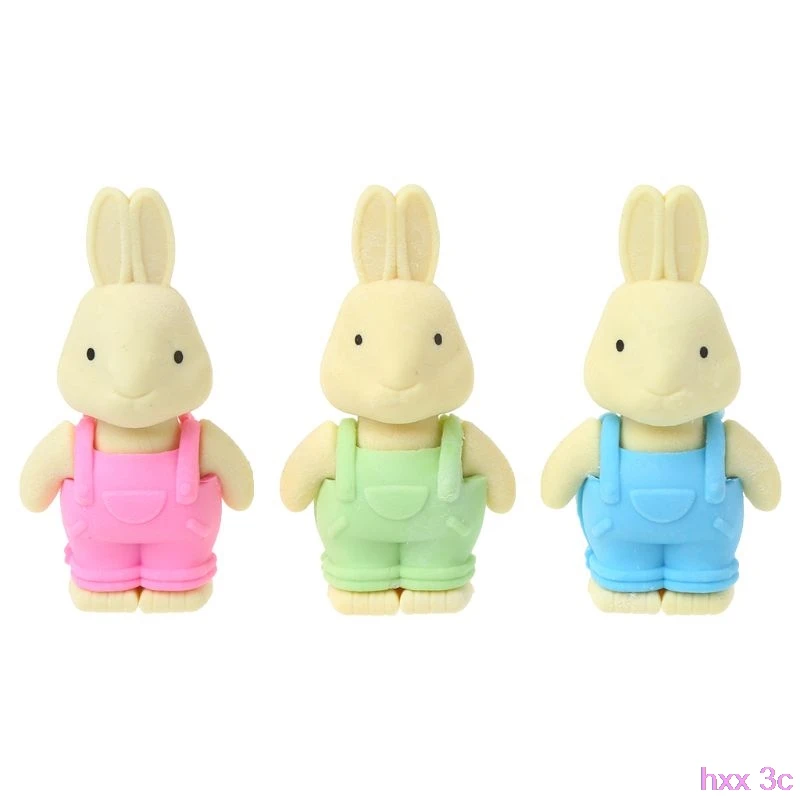 Cute Rabbit Eraser School Supplies Creative Pencil Stationery Children