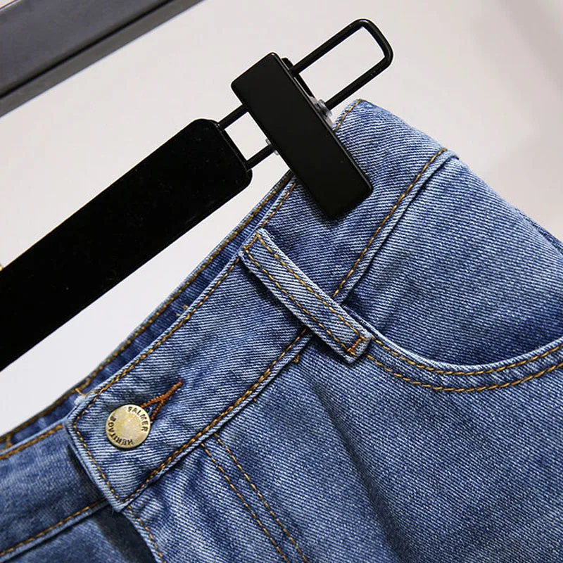 Женские комплекты из блузки и джинсовой юбки размера плюс