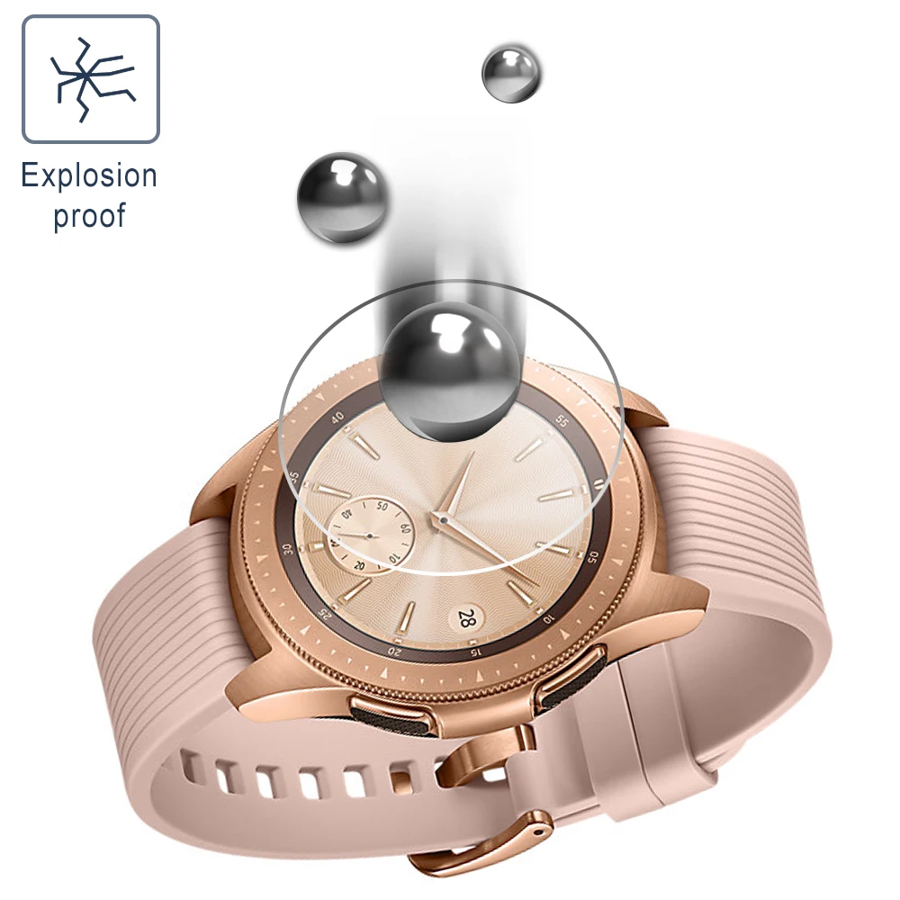 Новое закаленное стекло для защиты экрана Samsung Galaxy Watch 46 мм 42 защитная стеклянная