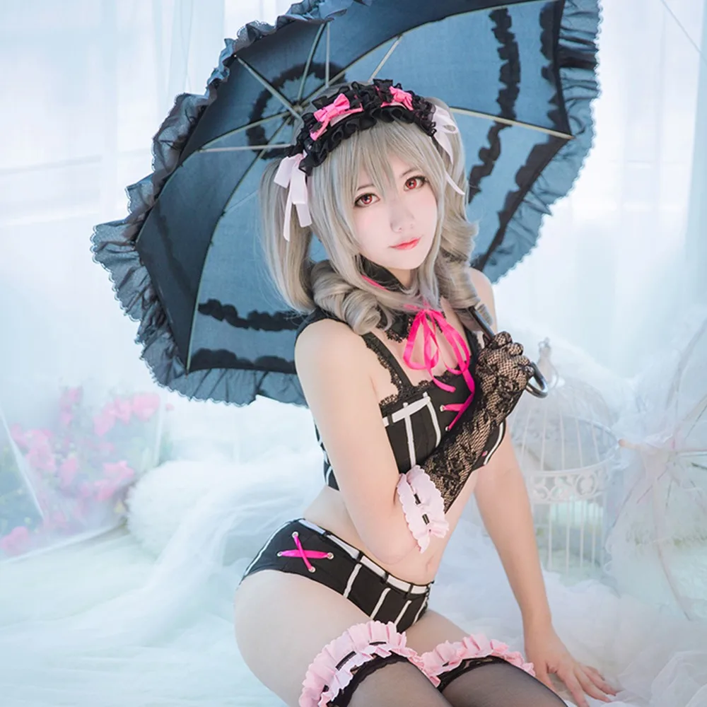 VEVEFHUANG аниме IDOLM STER Kanzaki Ranko сексуальный купальник косплей костюм для женщин