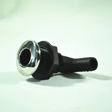 Лодка через корпус фитинг 90 градусов шланг 3/4 ''пластик с нержавеющим ободом