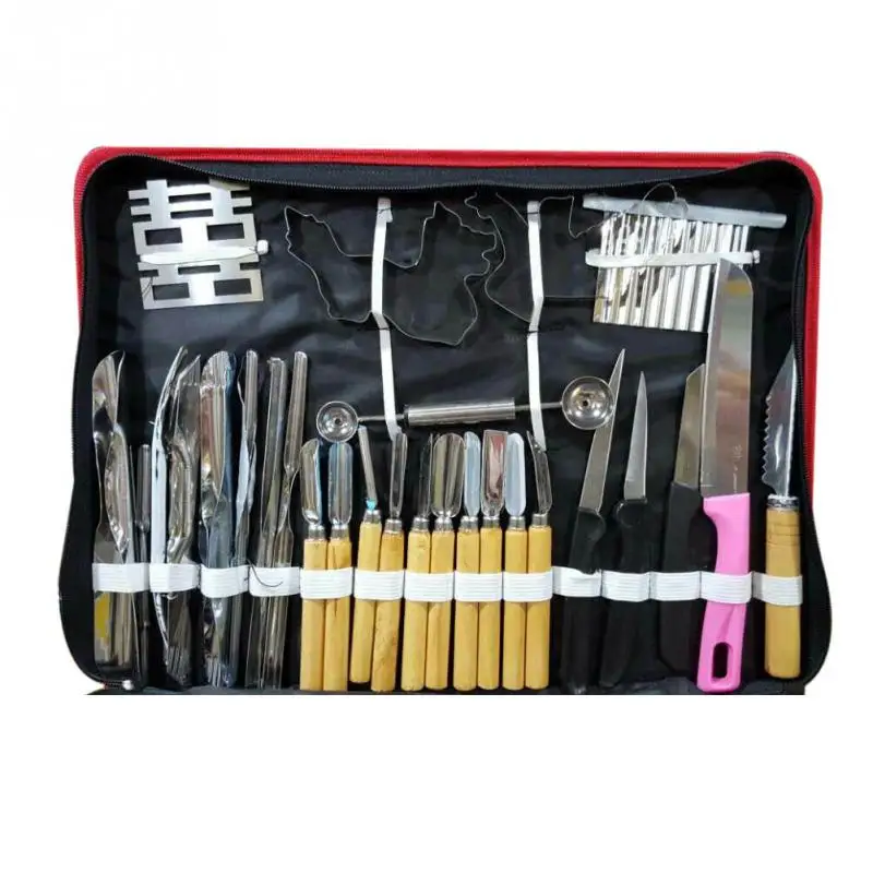 80Pcs/set multifunction watermelon fruit Carving Tools Kit Portable