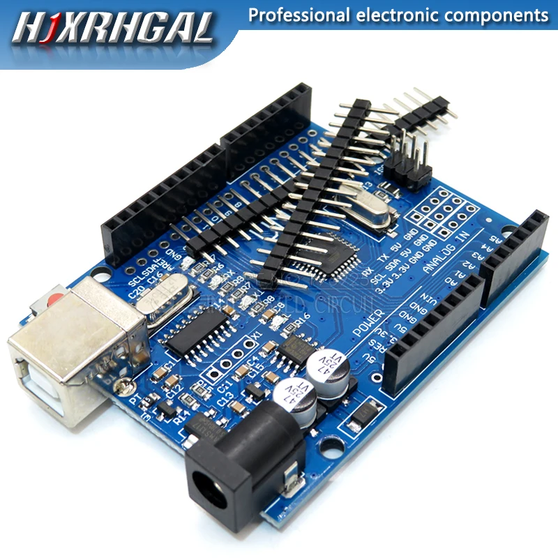 

High Quality UNO R3 CH340G + Atmega328P 16Mhz For Arduino UNO R3 Development board Module + USB Cable + Case