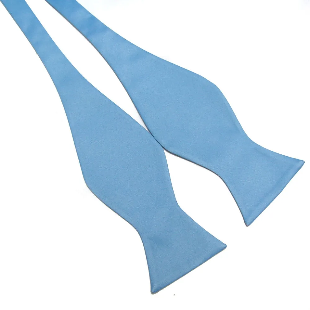 Solid colour bowties Self Tie Men's open bow Ties butterflies necktie neck tie