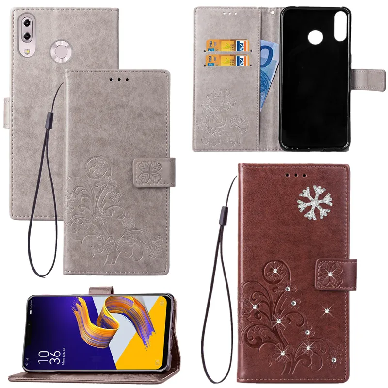 

For Asus Zenfone Max ZB631KL ZB633KL 5 ZE620KL 5Z ZS620KL Phone Case PU Leather Wallet strap cover for Zenfone 3 ZE520KL ZE552KL