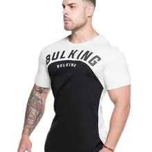 Yomeke бодибилдинг и Фитнес Мужская футболка с коротким рукавом спортивная рубашка мужские обтягивающие колготки фитнес-футболки