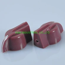 10pcs Chicken Head Knob for Effect Pedal Guitar Tube Amp Reverb 1 4 Shaft Brown mooer spark reverb pedal three great sounding reverb modes guitar pedal