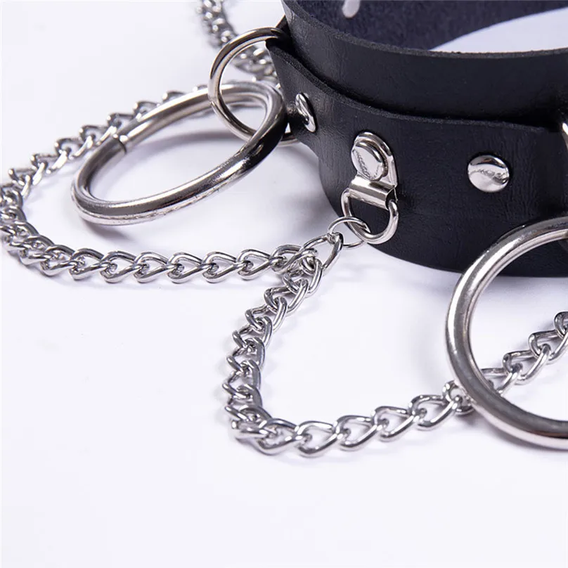 Fashion Leather Punk Gothic Style  Adjustable Necklace Sexy Gothic Necklace Women Party Clothing Accessories 30LY09 (18)