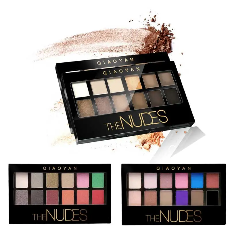 

2018 New Professional Eye shadow Cosmetic Matte Eye Shadow 12 Colors Make Up Set Nudes Palete Eyeshadow Palette Brighten