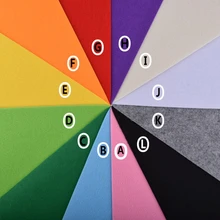 3 мм толстый войлок, нетканый материал, полиэфирная ткань для шитья кукол, ремесла, украшение дома, узорчатый комплект 10 шт. 30*30 см B-033