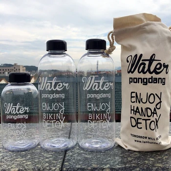 

Hot Portable lemon juice bottle sports Breakproof bicycle bottles stylish space High capacity Drinkware 600/1000ml Water bottle