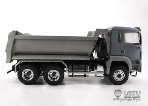 LESU 1/14 RC модель MAN 6*6 Передний Цилиндр Гидравлический самосвал радио