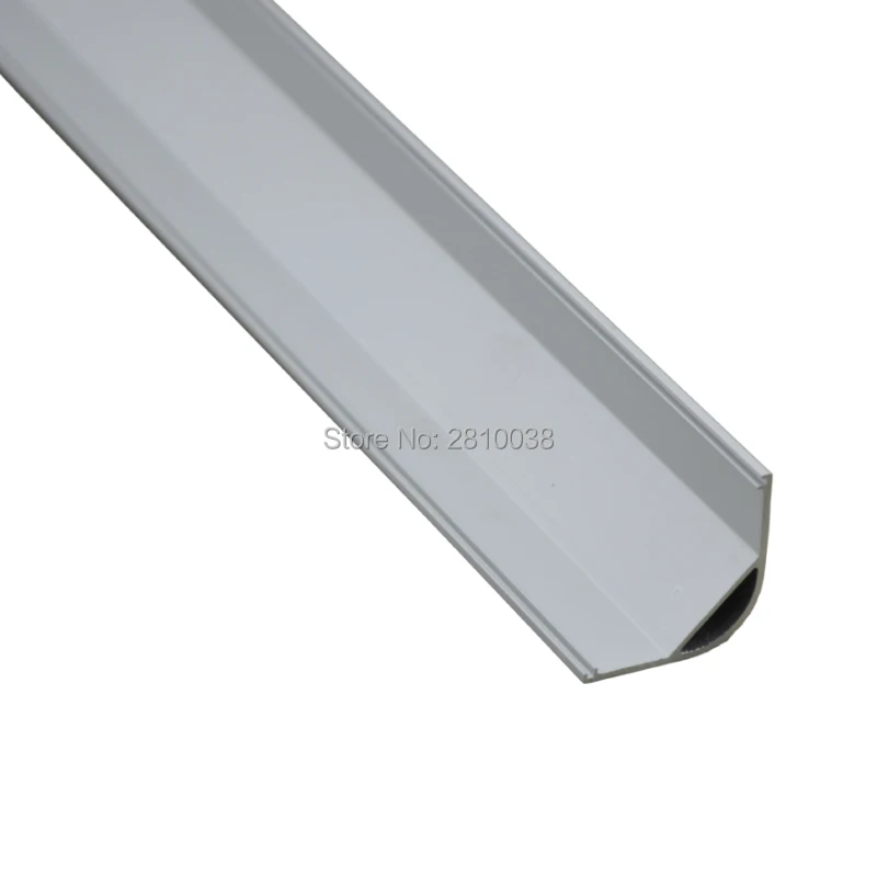 10 X 1M Sets/Lot Anodized Led profil 45 grad and AL6063 Led aluminium profil 45 grad for cabinet or kitchen corner lights