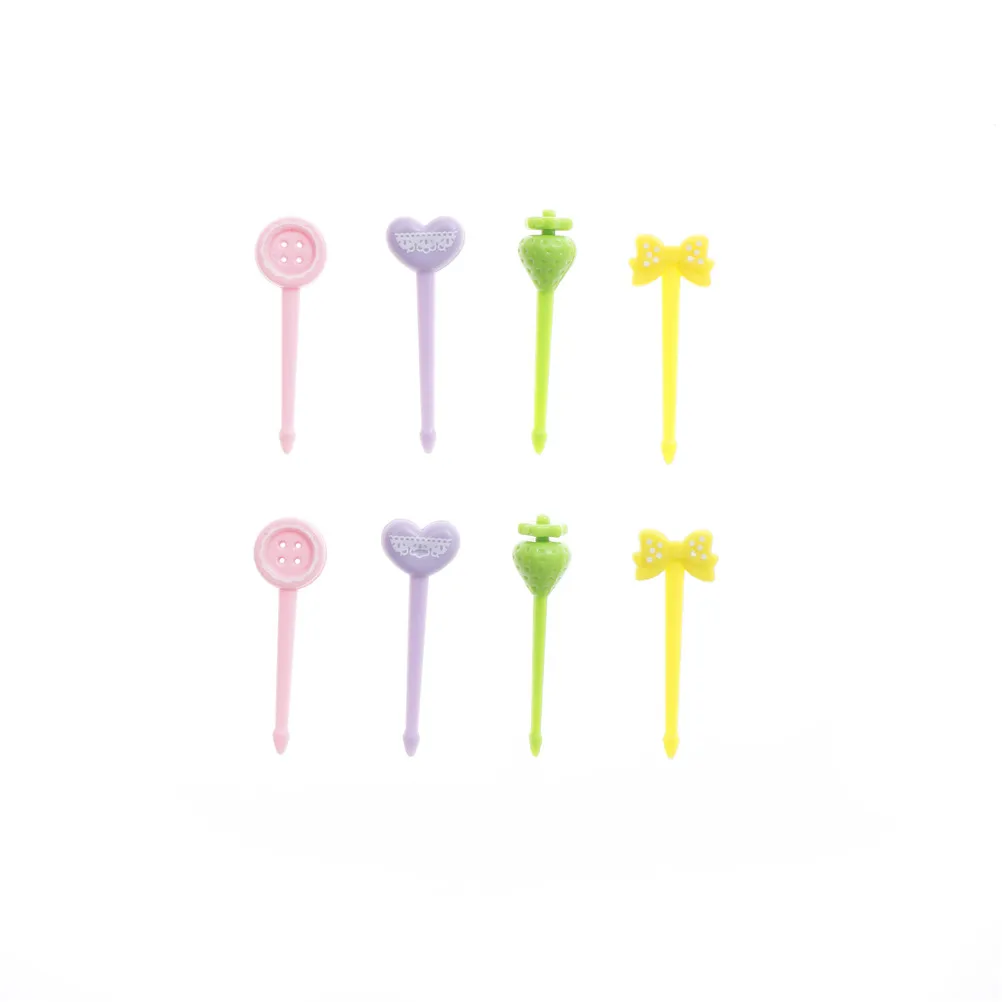 Горячие Стильные 8/10/50/80/100 шт древесины бамбука мультфильм животных еда фрукты