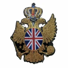 

Sew On Sequined Applique Embroidery Patch For Clothes Jeans DIY PU Union Jack Badges Crown Eagles Flag Sequins Patches
