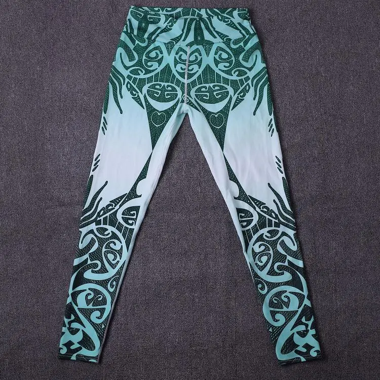 Women High Waist Yoga Pants Legging Printing Push Up Slim Woman Pant Leggings For Fitness Legency Spor Tayt Polyester Tracksuits 2