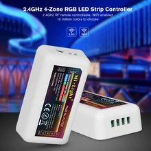 Milight 2,4G FUT037 RGB 4-зоны беспроводной светодиодный пульт для 5730 5050 3528 3014 RGB Светодиодные полосы света DC12-24V