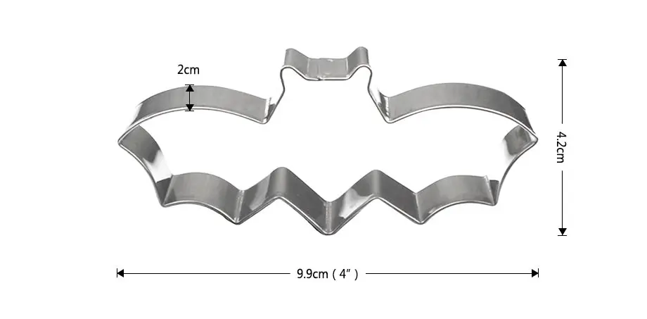 Upspirit Хэллоуин летучая мышь печенья резак для торта из нержавеющей стали инструмент для кондитерской помады форма для украшения торта Сахар ремесло кухонный инструмент для выпечки